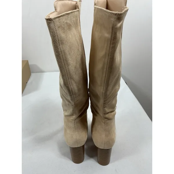Womans New In Box Juliet Holy Knee High Fashion Riding Boots 7.5 Beige - Image 4