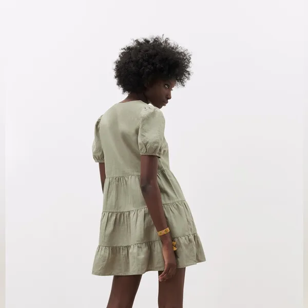 ZARA LINEN BLEND TIERED DRESS - NWT✨ women’s dress - Image 9