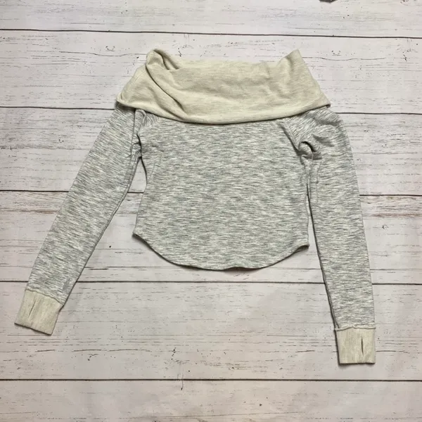 Free People FP Movement Pullover Cowlneck Off Shoulders Knit Sweatshirt - Image 2