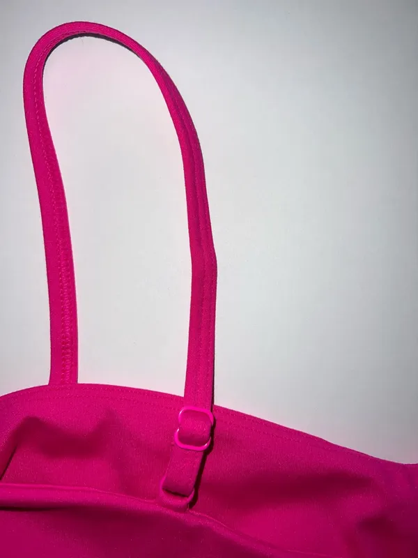 GAP Hot Pink Bandeau Swimsuit top Sports Bra - Image 4