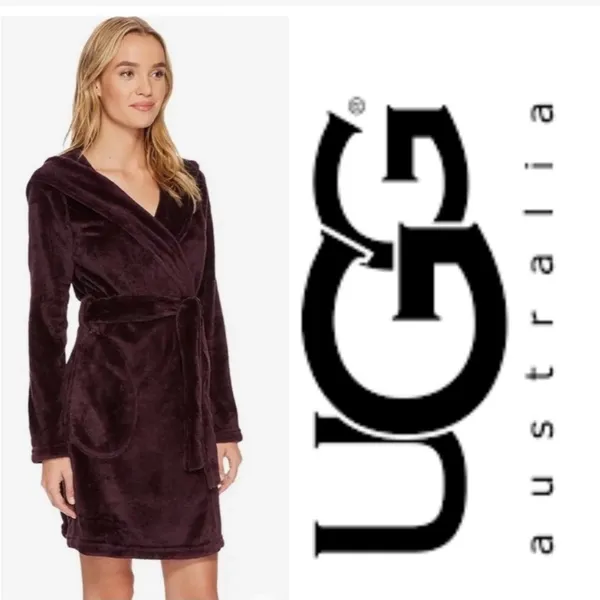 Ugg Miranda Fleece Hooded Robe With Pockets - Image 2