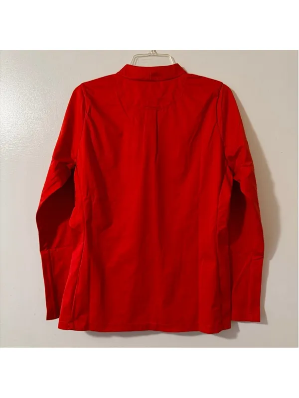 Nike EUC Women's Storm-Fit 1/4 Zip Top Red Small - $105 Retail h - Image 16