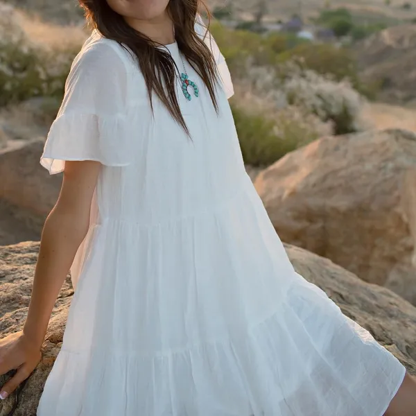 Boutique White Dress - Image 2