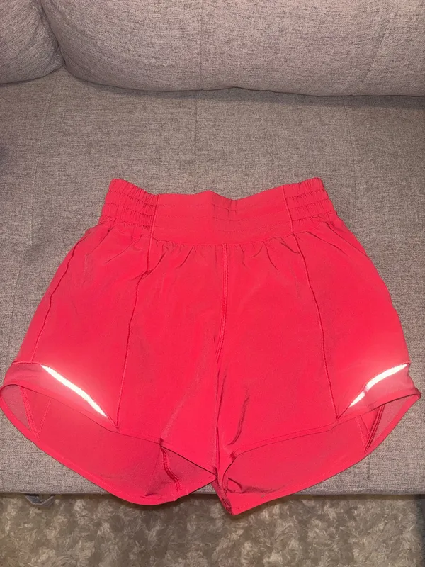 Hot Pink Lululemon Hotty Hot shorts - Image 3