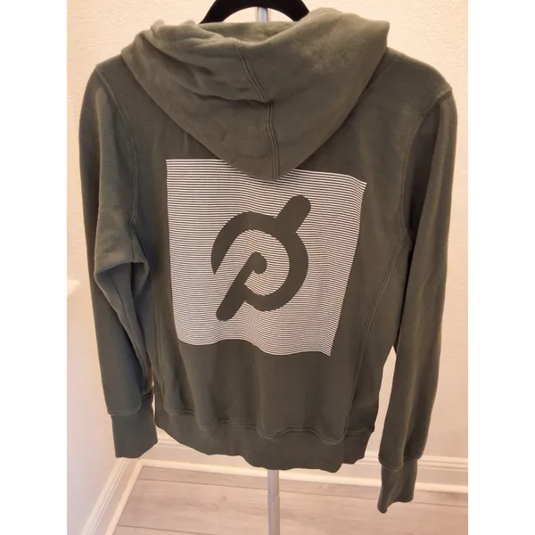 Peloton Official (2021) Fleece Full Zip Hoodie Green w/ Logo Size S - Image 3