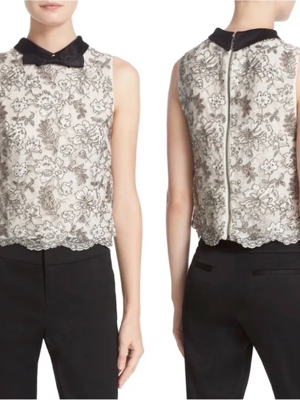 ALICE‎ + OLIVIA Maine Beaded Sleeveless Top - Image 2