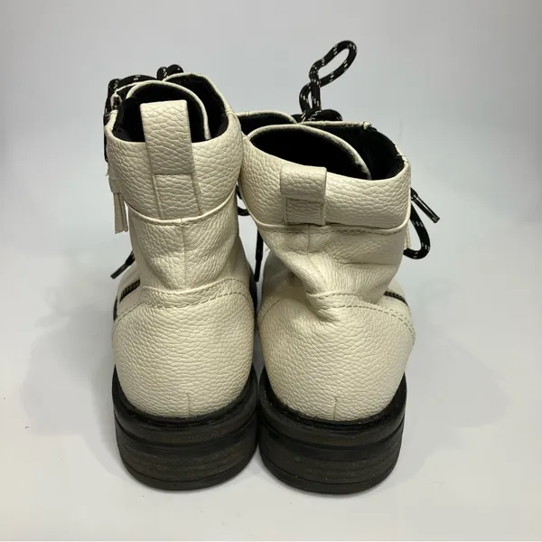 Bare traps Amysue white combat boots zip up women’s‎ size 7.5 punk casual - Image 5