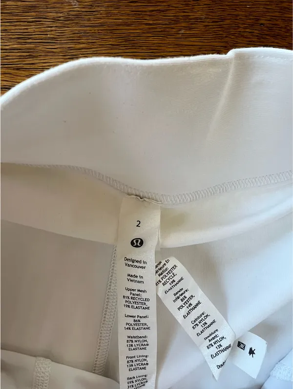 Lululemon white pleated tennis skirt - Image 3