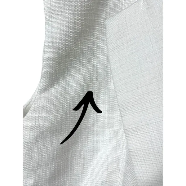 Commense White Sleeveless‎ Vest Blazer Size L - Image 6