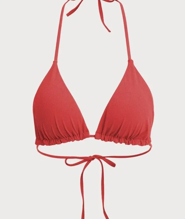 Berlook Halter Reversible Bikini TOP ONLY 03 Red Size M - Image 8