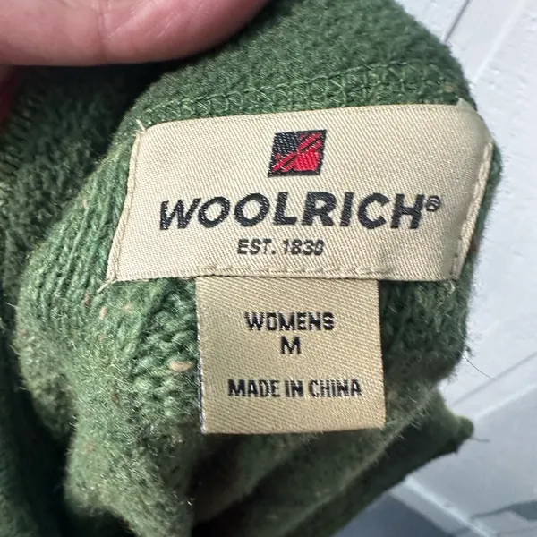 Woolrich Vintage Womens Green Sweater Size Medium EUC - Image 5