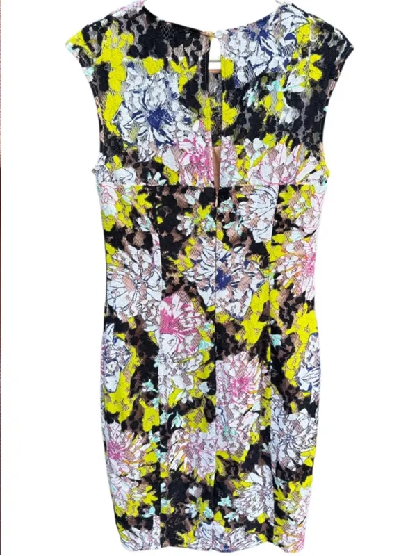 EUC French Connection Botanical Trip Lace Dress Size 8 - Image 2
