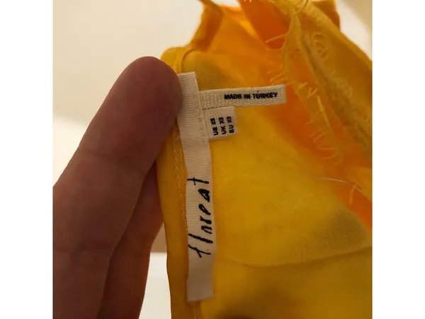 Anthropologie Floreat NWT Women's Yellow Lace Cami Top Size XS - Image 4