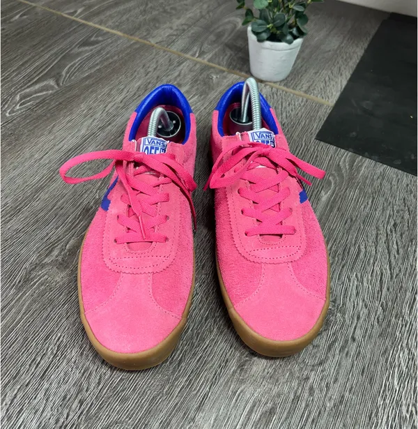 Vans men’s sport low bambino honeysuckle suede sneakers Sz 10 - Image 3