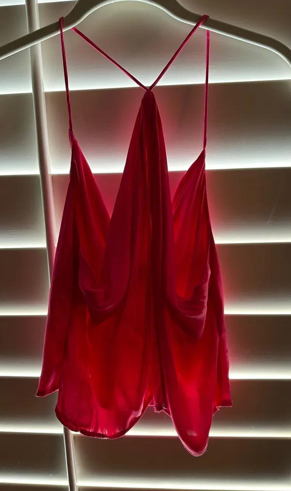 Pink satin  top - Image 2