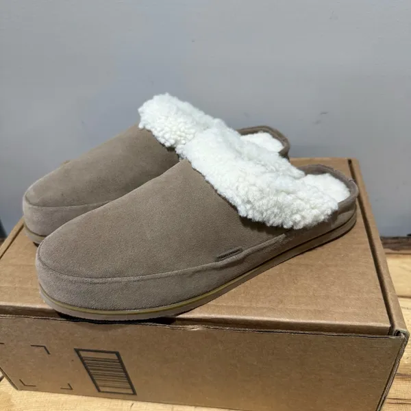 Hari Mari Tia Leather Slipper, Storm Size‎ 8 Tan - Image 5