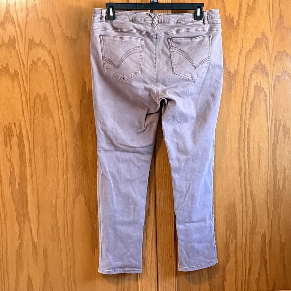 Democracy‎ Straight Leg Jeans size 12 Light Brown Flex-ellent Mid Rise Stretch - Image 8