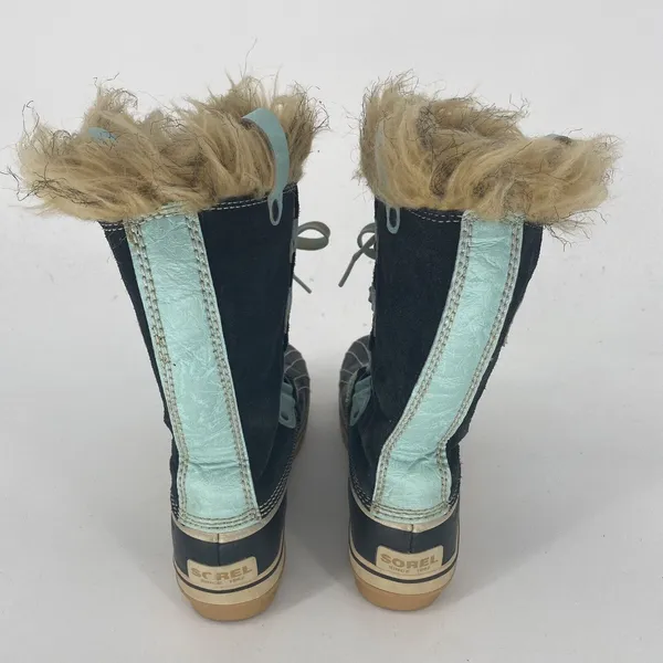 Sorel Tofino II Black Turquoise Waterproof Snow Boots Womens US 5 EU 36 - Image 2