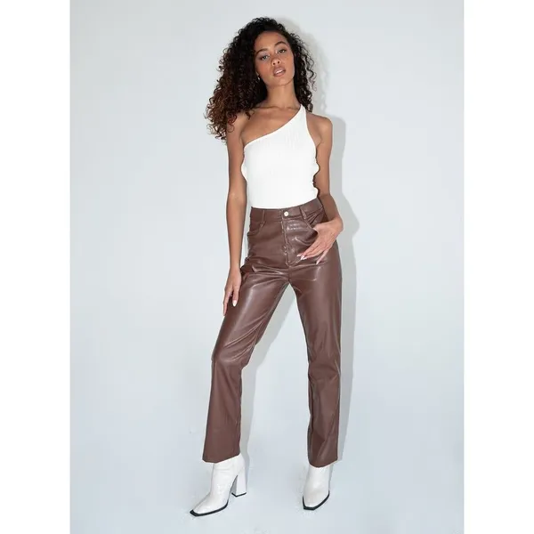 ✨Princess Polly LOVE LIES SZ 4 PANTS BROWN✨ - Image 3