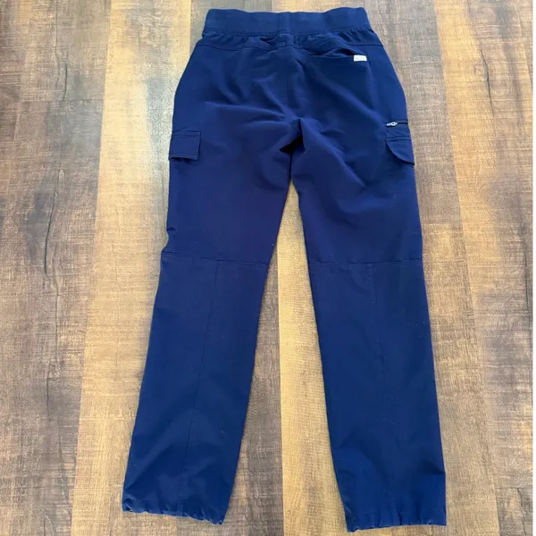 FIGS Technical Collection Navy Cargo Scrub Pants XS Drawstring Jogger - Image 6