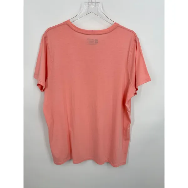 Carhartt T-Shirt women's XXL relaxed fit crew floral C graphic logo peach - Image 4
