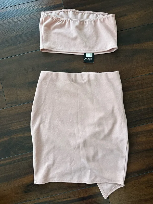 Nasty Gal bandeau and skirt set - Image 3