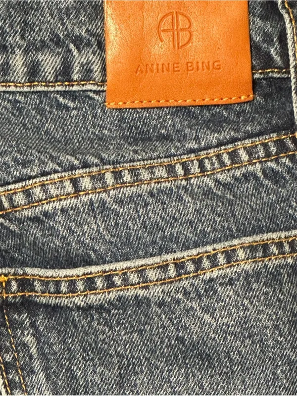⁠Anine Bing Sonya Jeans Size 26 High Rise Slim Straight Button Fly Rigid Denim - Image 8