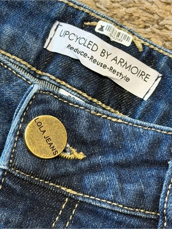 Lola High Rise Straight Denver W. Blk Jeans, size 26 - Image 5