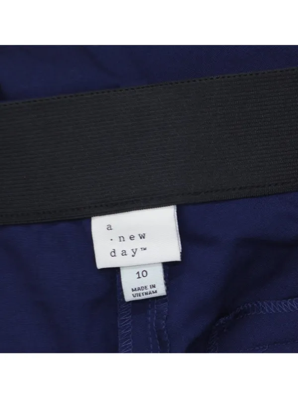 A New Day Womens Tapered Ankle Pants 94655740 Navy Blue 10 - Image 3