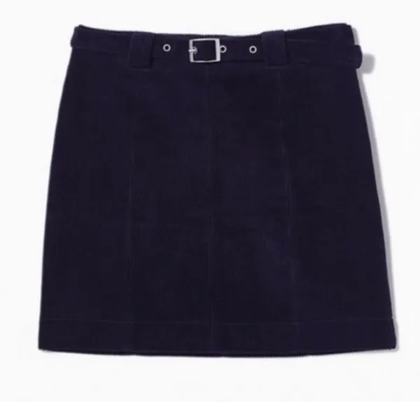 Urban Outfitters Navy Corduroy Skirt - Image 3