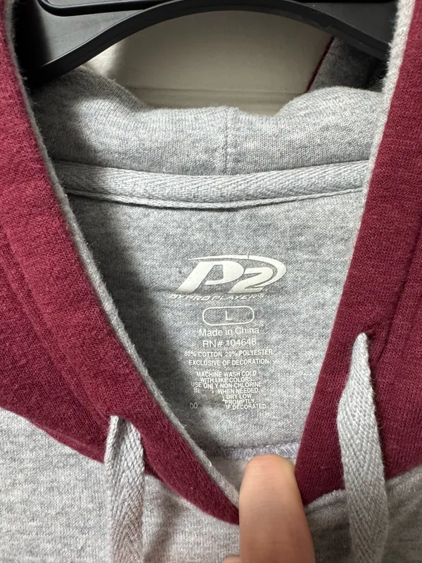 Men’s large Virginia tech hoodie Gray - Image 3