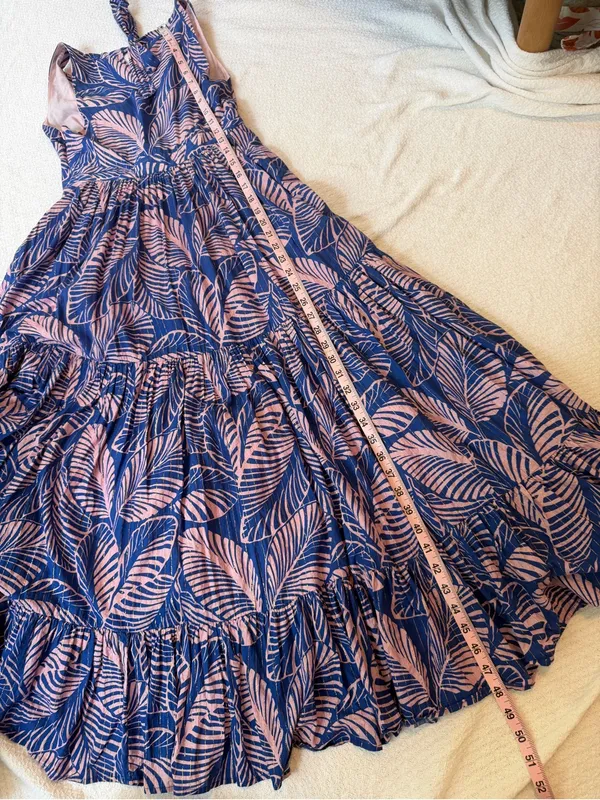 Boden Serena Cotton Tie Maxi Dress Multi Tropical Print Parrot - Image 8