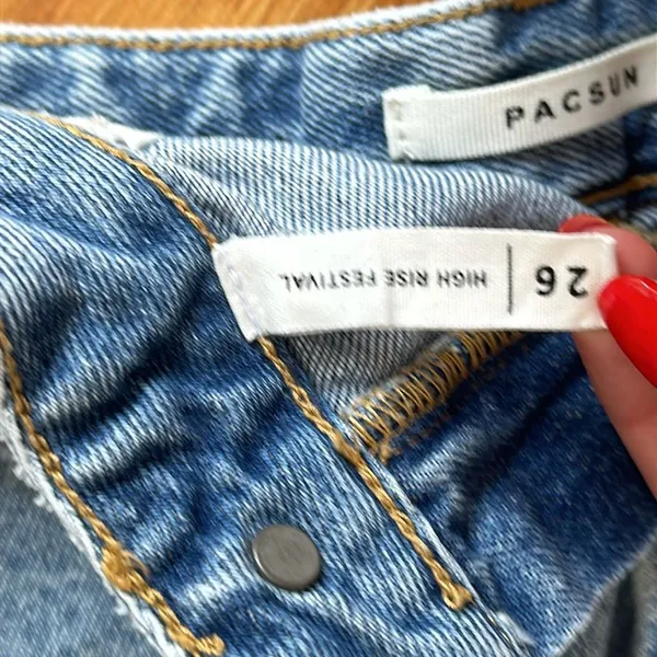 Pacsun High Rise Jean Shorts - Image 4