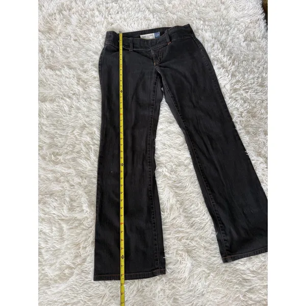 y2k GAP‎ Black Jeans Stretch Bootcut wide leg Denim Womens Size 6 - Image 4