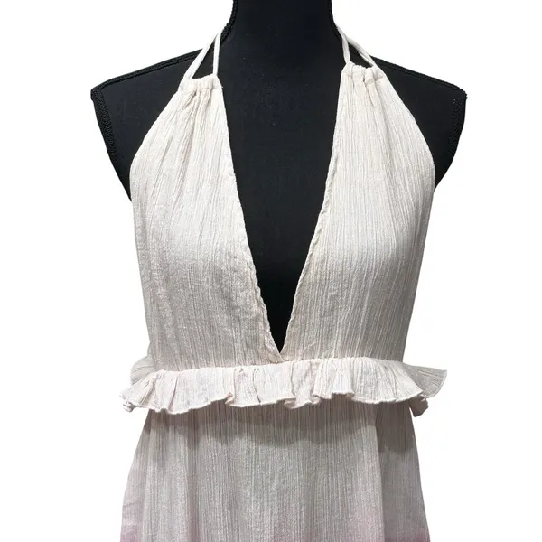 Earthbound Size XXL Ombre Halter Maxi Dress Boho Tassel‎ Backless Festival - Image 2