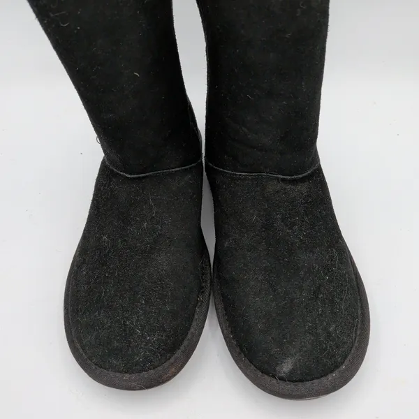 Minnetonka Milltown Black Suede Faux‎ Fur Lined Mid Calf Winter Boots Womens 6 - Image 4