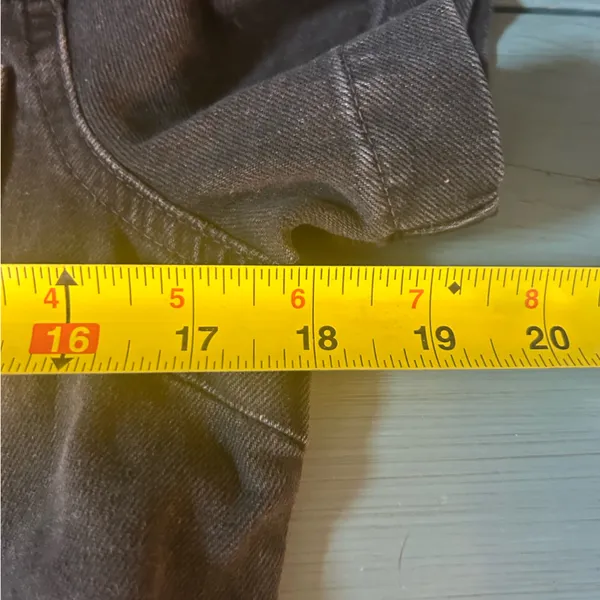 GAP Charcoal Black Denim Romper Puff Sleeves | Women’s Size 8 - Image 9