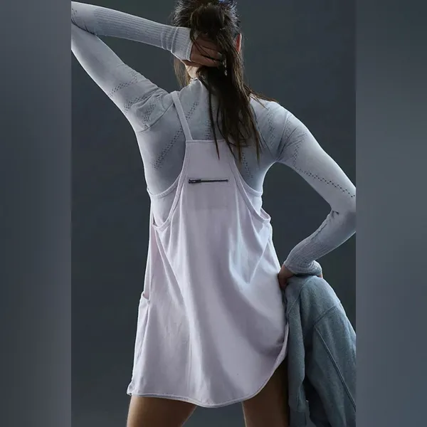 NWOT Free People Movement Hot Shot Logo Mini Dress - Image 2