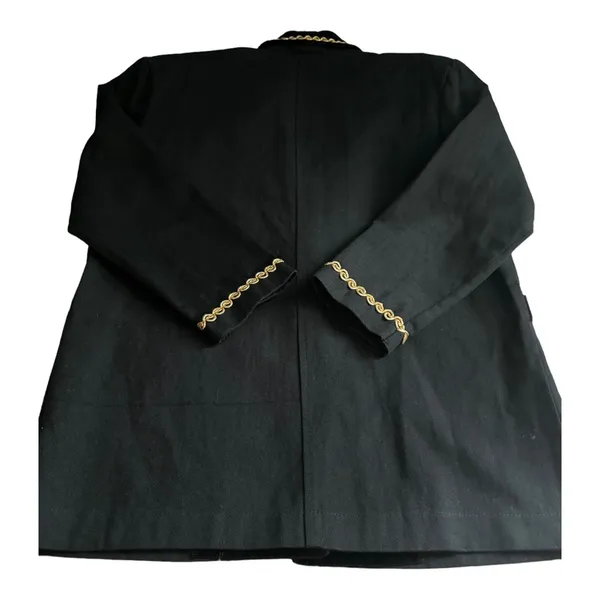Vintage 90s Contempo Casuals Gold Trim Blazer Oversized Small - Image 7