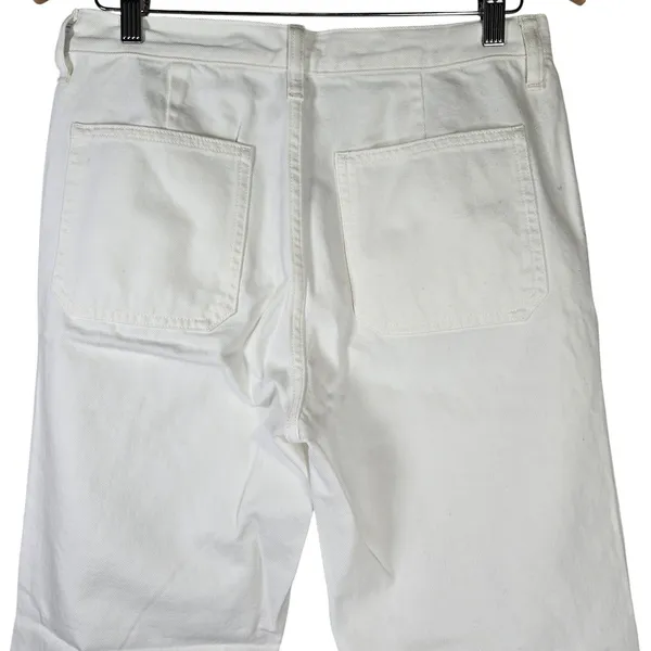 J. Crew Sailor mid-rise relaxed demi-boot‎ jean in white 27 BZ728 NWT - Image 9