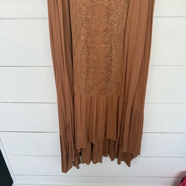 Mia Joy Joyfolie Women’s XS Brown Maxi Dress Boho - Image 2