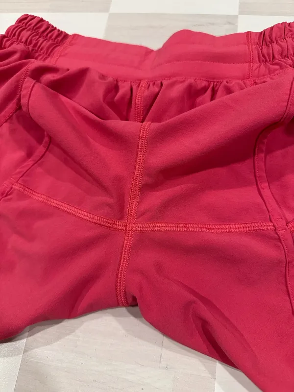 lululemon hotty hot low rise lr lined short 4” long in lip gloss 4 W7AWBT - Image 7