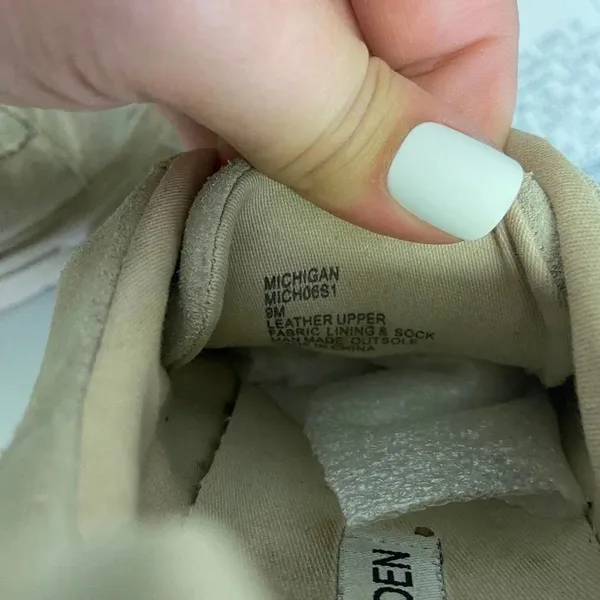 Steve Madden Platform Sneakers Women's 9 Cream Beige Chunky Y2K Grunge‎ Shoes - Image 6