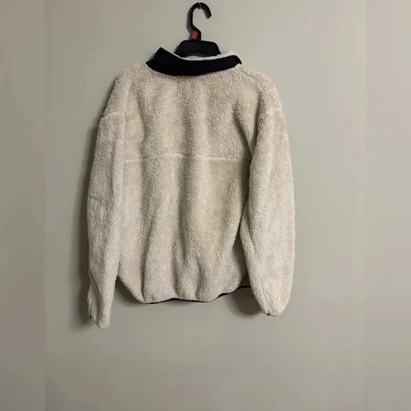 ZYIA Active Women’s Size XL Teddy Sherpa Fleece 1/4 Zip Cozy Warm Cream Soft - Image 2