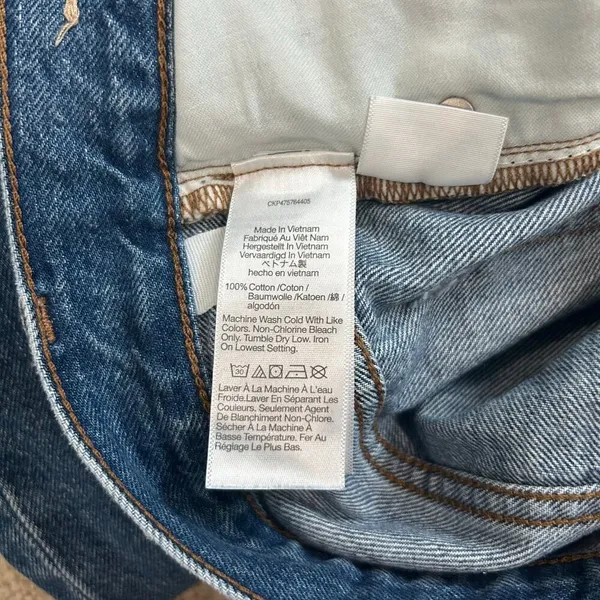 Madewell Low Slung Straight Jeans High Waist Relaxed Slouchy Womens Size 29 - Image 10