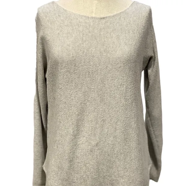 Old Navy Lightweight Grey Boat Neck Sweater - Image 8