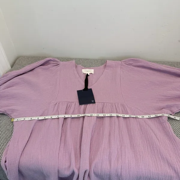 NWT Tuckernuck Pomander Place Lavender Gauze Millie Dress Pockets Size Large - Image 9