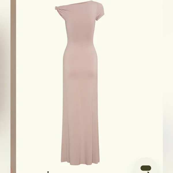 Meshki - Tamsin Short Sleeve Modal Maxi Dress - Mushroom - Image 5
