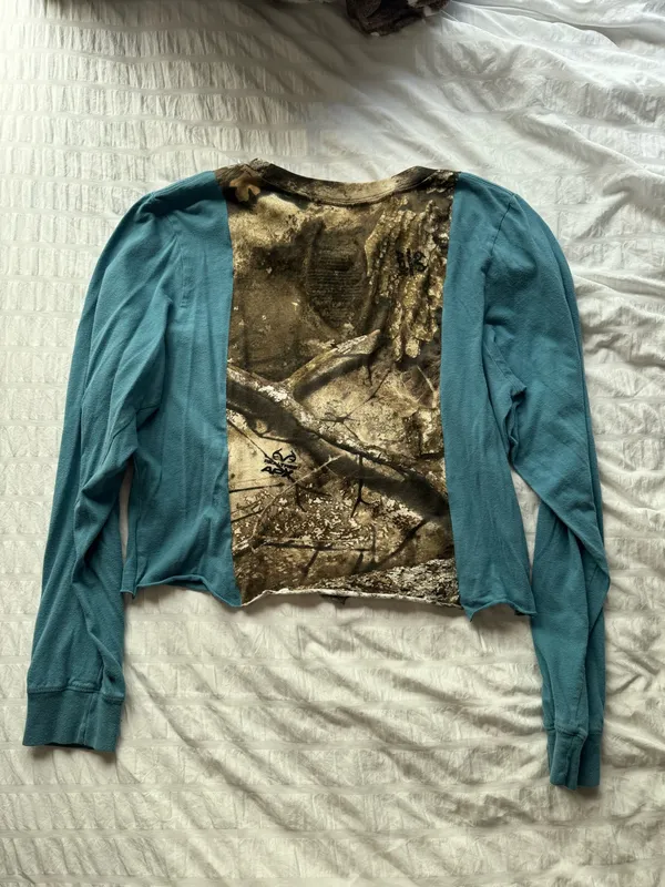 Custom Realtree Camo Long Sleeve Shirt - Image 3