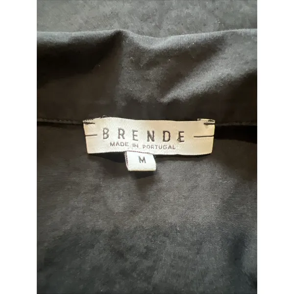 Brende Black Shift Dress Size Medium Eyelet Puff Sleeve‎ Minimalist Whimsigoth - Image 7